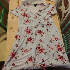 Baby Blue striped Dress